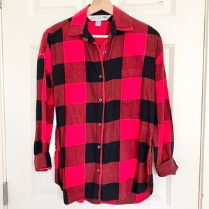 Old Navy Red Buffalo Plaid Flannel